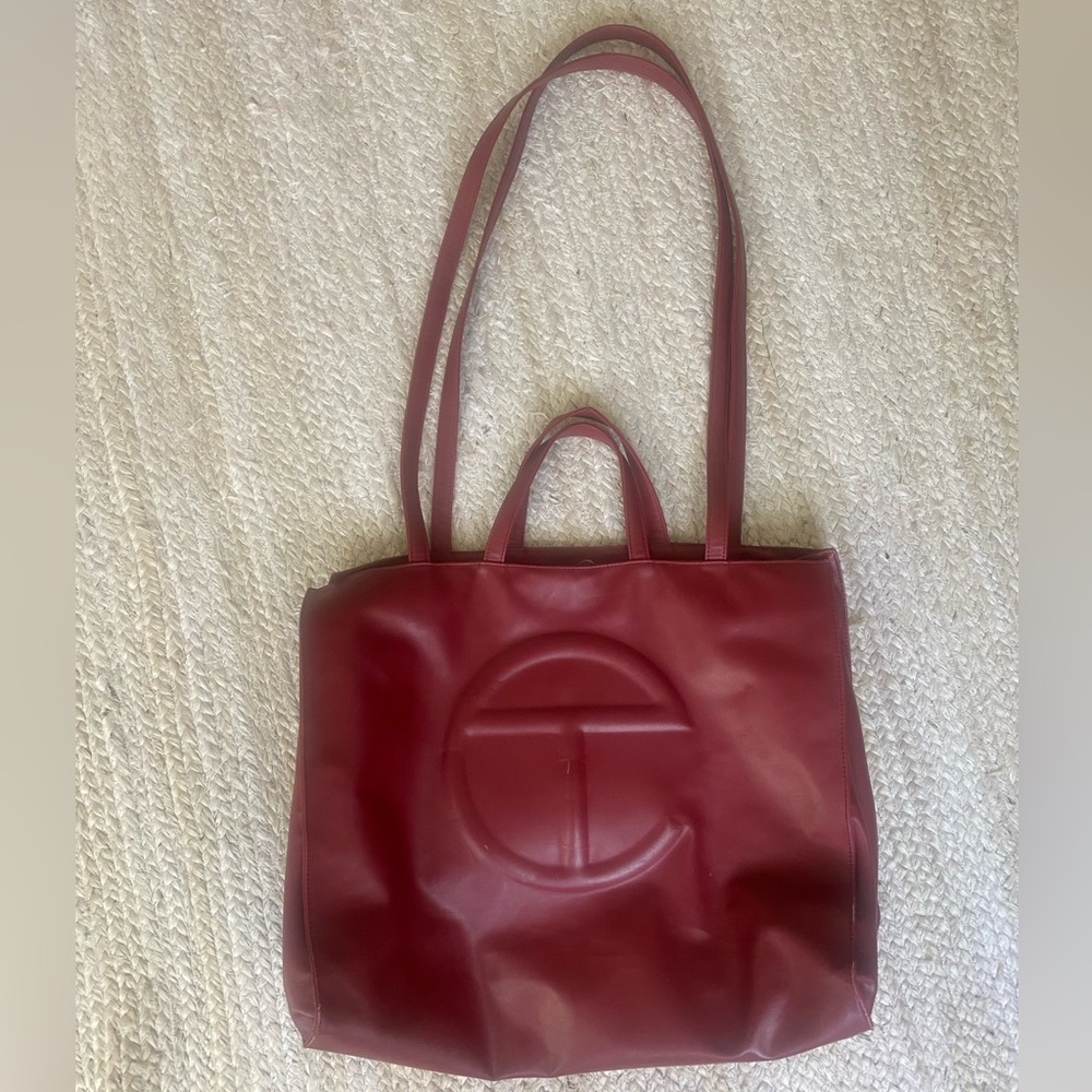 TELFAR SHOPPING BAG LARGE OXBLOOD